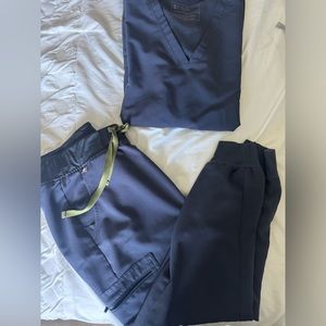 womens figs set - quiet navy. PO #2187